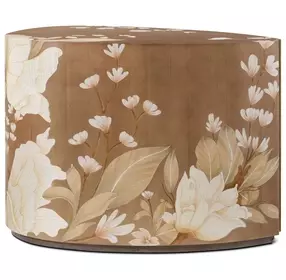 Bouquet Toasted Cashew and Dorelle Free Form Droplet Side Table