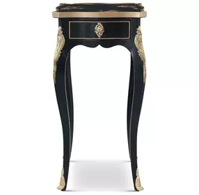 Brushwork Black and Gold Rectangular Tranquility Accent Table