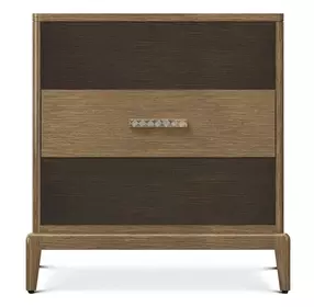 Coastal Tobacco 1 Drawer Worth Open Nightstand