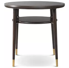 Spencer Green Park Fumed and Gold Round Ashburton Place Side Table