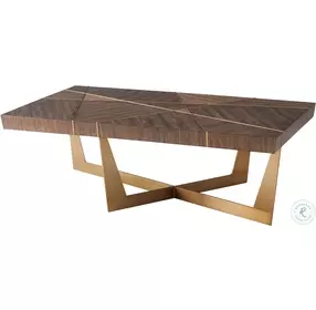 Calais Hazelnut 52" Rectangular Cocktail Table