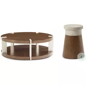 Catalina Earth 54" Round Occasional Table Set