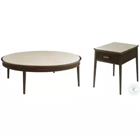 Lido Bistre 54" Round Occasional Table Set