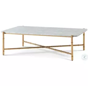 Kesden LBB Brass 55" Rectangular Cocktail Table
