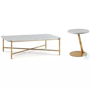 Kesden LBB Brass 55" Rectangular Occasional Table Set