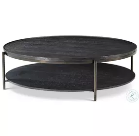 Repose Charcoal Oak 57" Round Coffee Table
