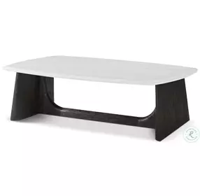 Repose Charcoal Oak Wooden 55" Coffee Table with Quartz Top