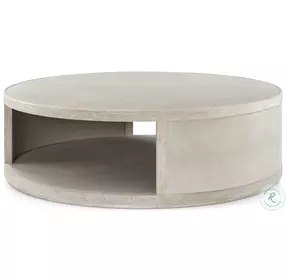 Maxwell Cashmere And Dove 54" Small Round Cocktail Table