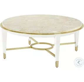 Judith Leiber JL Feather And Solstice 42" Round Cocktail Table