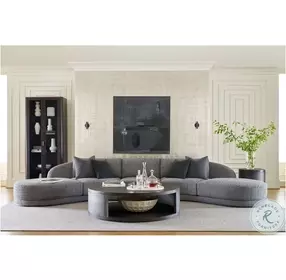 Maxwell Obsidian And Shagreen 60" Large Round Occasional Table Set