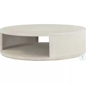 Maxwell Cashmere And Dove 60" Large Round Cocktail Table