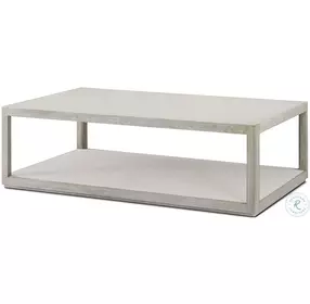 Maxwell Cashmere And Dove 55" Rectangular Cocktail Table