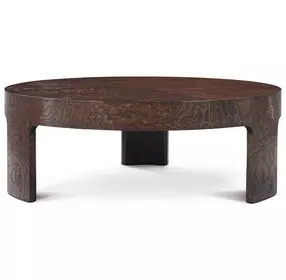 Orbis Pyramid Brown Round Terra Small Nesting Table