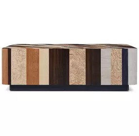 Orbis Brown and Beige Rectangular Concorda Coffee Table