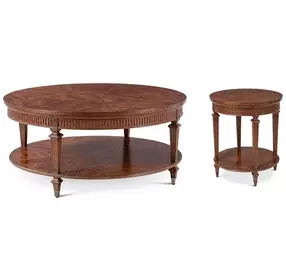 Provence Chateau Brown Round Lucienne Occasional Table Set