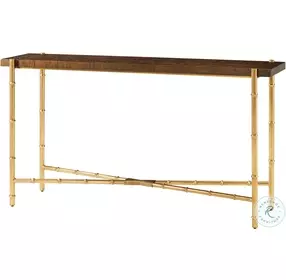 Kesden Pyramid Brown 60" Rectangular Console Table