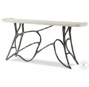 Essence Opal Metal 72" Rectangular Console Table