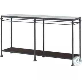Spencer London Quartz And Cast Metal 60" Rectangular Console Table