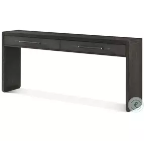 Maxwell Obsidian And Shagreen 72" 2 Drawer Rectangular Console Table