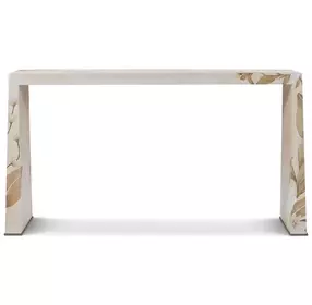 Bouquet Buttercream and Beige Rectangular Console Table