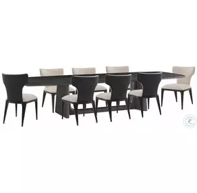 Repose Charcoal Oak Visible Inner 134" Extendable Rectangular Dining Room Set