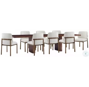 Kesden Pyramid Brown 92" Extendable Rectangular Dining Room Set