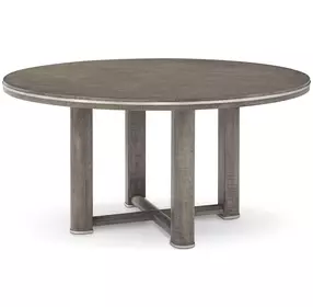 Hudson Pebble Gray 60" Round Dining Table