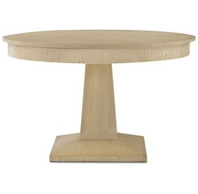 Balboa Coastal Gray 60" Extendable Round Dining Table