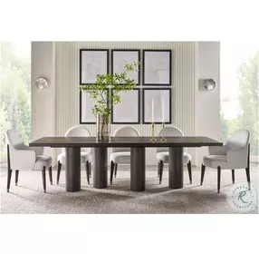 Maxwell Obsidian And Shagreen 108" Rectangular Dining Room Set