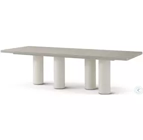 Maxwell Cashmere And Dove 108" Rectangular Dining Table