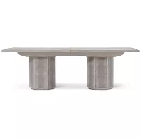 Spencer ST James Argento 132" Extendable Rectangular Dining Table