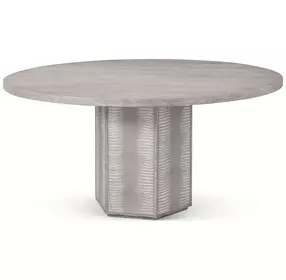 Spencer ST James Argento 60" Round Dining Table