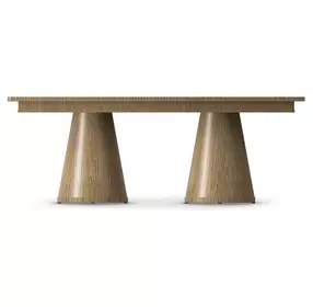 Coastal Tobacco 120" Extendable Rectangular Galveston Dining Table