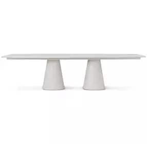 Coastal Sandbar 120" Extendable Rectangular Galveston Dining Table