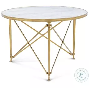 Spencer London Cannes Brass 45" Round Center Table