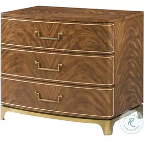 Spencer London Edwardian Brown 3 Drawer Nightstand