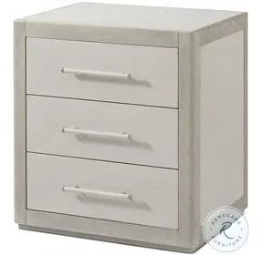 Maxwell Cashmere And Dove Small 3 Drawer Nightstand