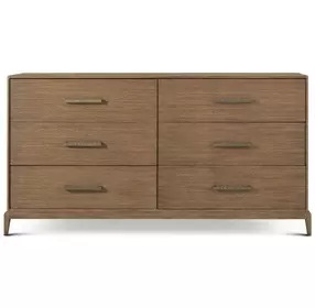 Coastal Tobacco 6 Drawer Townsend Dresser