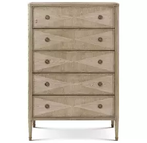 Willow Creek Riverwash Oak 5 Drawer Woodford Tall Chest