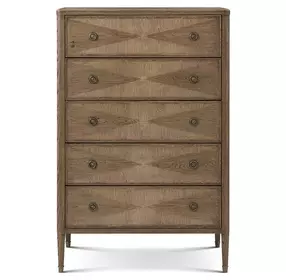 Willow Creek Tobacco 5 Drawer Woodford Tall Chest