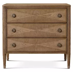 Willow Creek Tobacco 3 Drawer Hillcrest Nightstand
