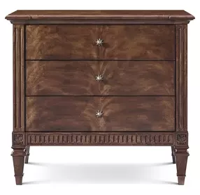 Provence Chateau Brown 3 Drawer Valette Nightstand