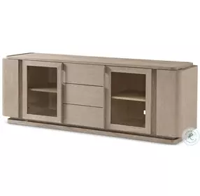 Repose Grey Oak Glass Doors 80" Media Console