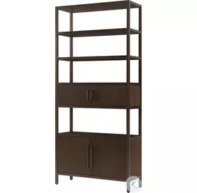 Lido Bistre 6 Shelves Bookcase