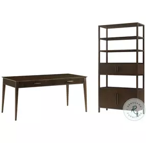 Lido Bistre 55" Drawer Home Office Set