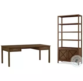 Surrey Brownstone 60" Drawer Home Office Set