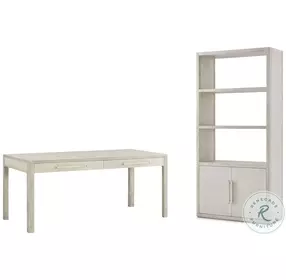 Maxwell Cashmere And Dove 60" Drawer Home Office Set