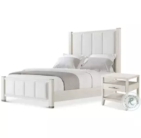 Breeze Sea Salt Upholstered Low Profile Panel Bedroom Set