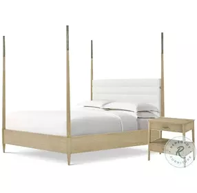 Balboa Coastal Grey Canopy Bedroom Set