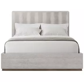 Spencer ST James Argento and Deep Brown Queen Panel Bed